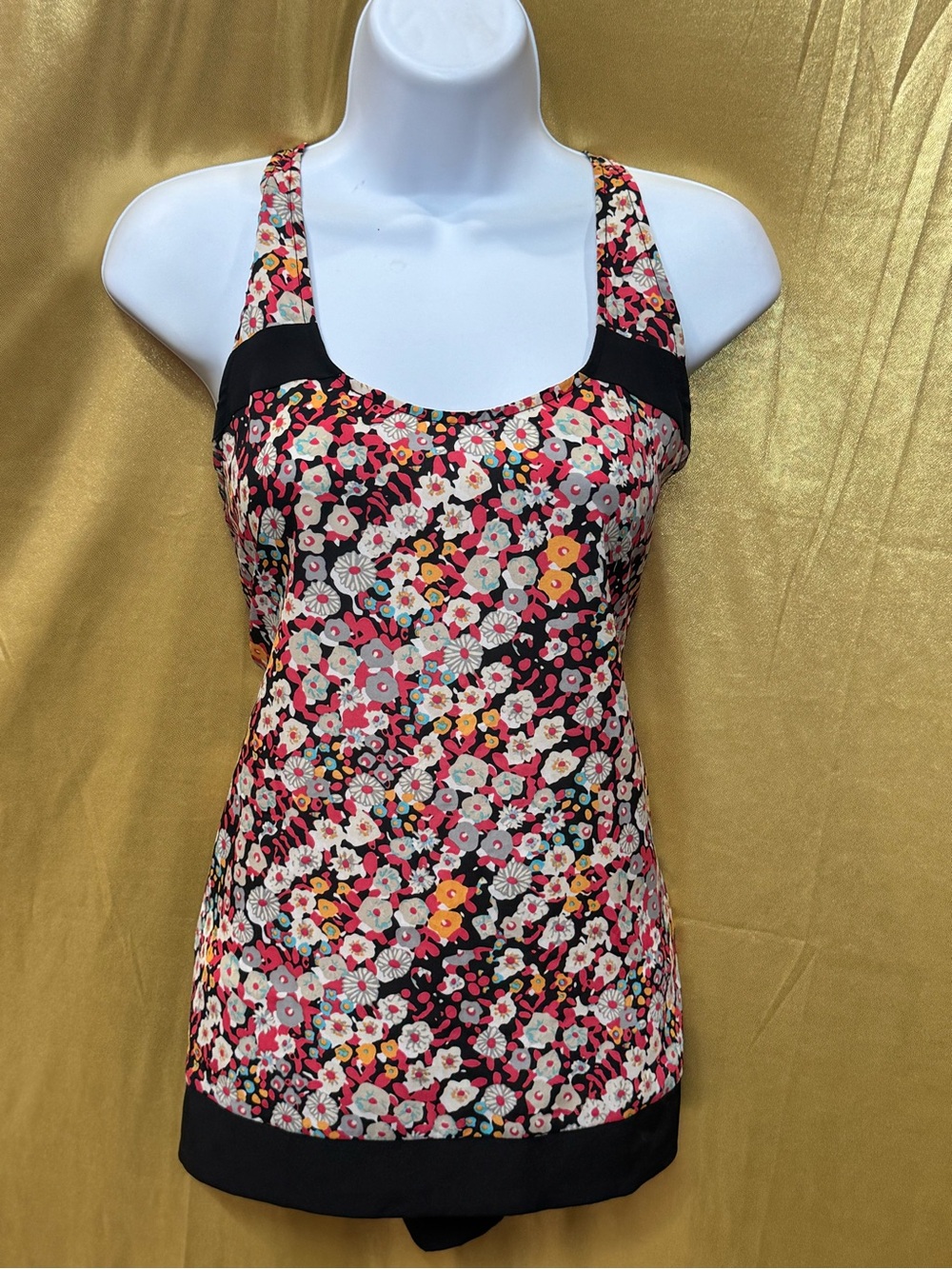 BCBGeneration Floral Racerback Tank Top - Size S